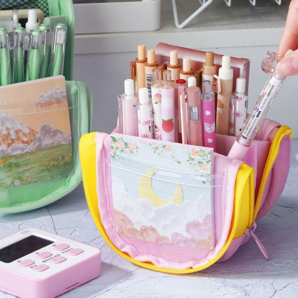 Patchwork Lovely Pencil Case Cartoon Mini Schoolbag Pencil Cases  School Supplies