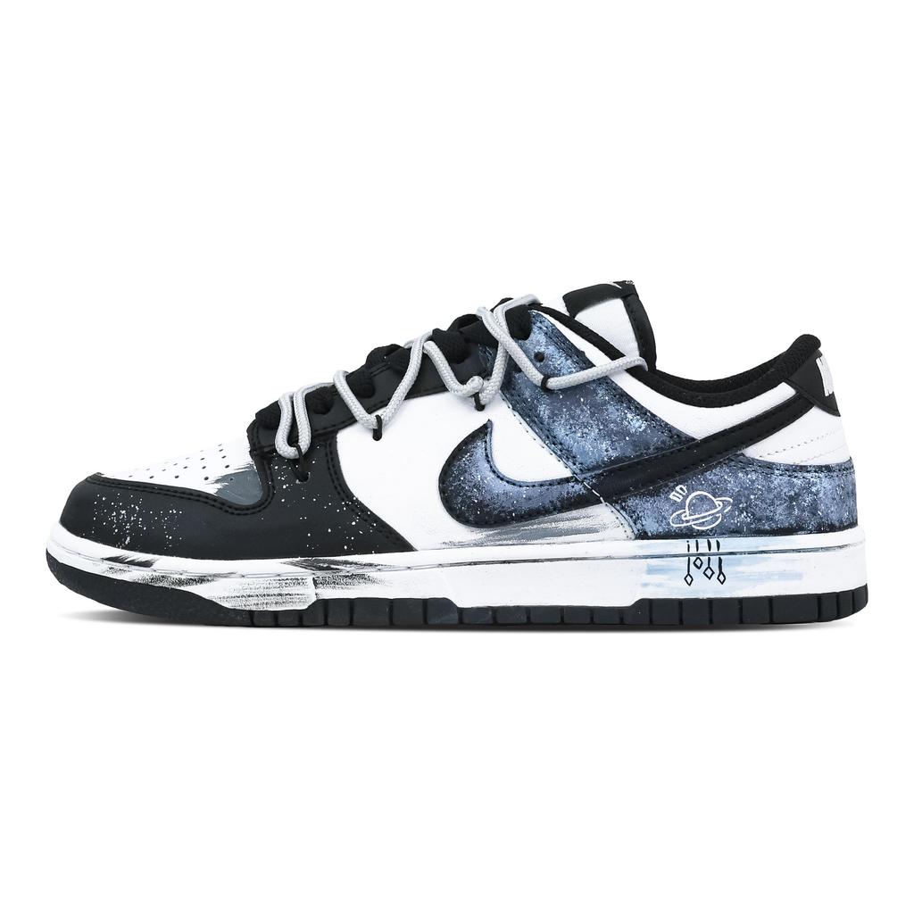 Nike Dunk Universe 1 Slip Resistant Abrasion Resistant Low Top Skateboard Shoes Unisex Black Blue HF5441-100(Team773-1)