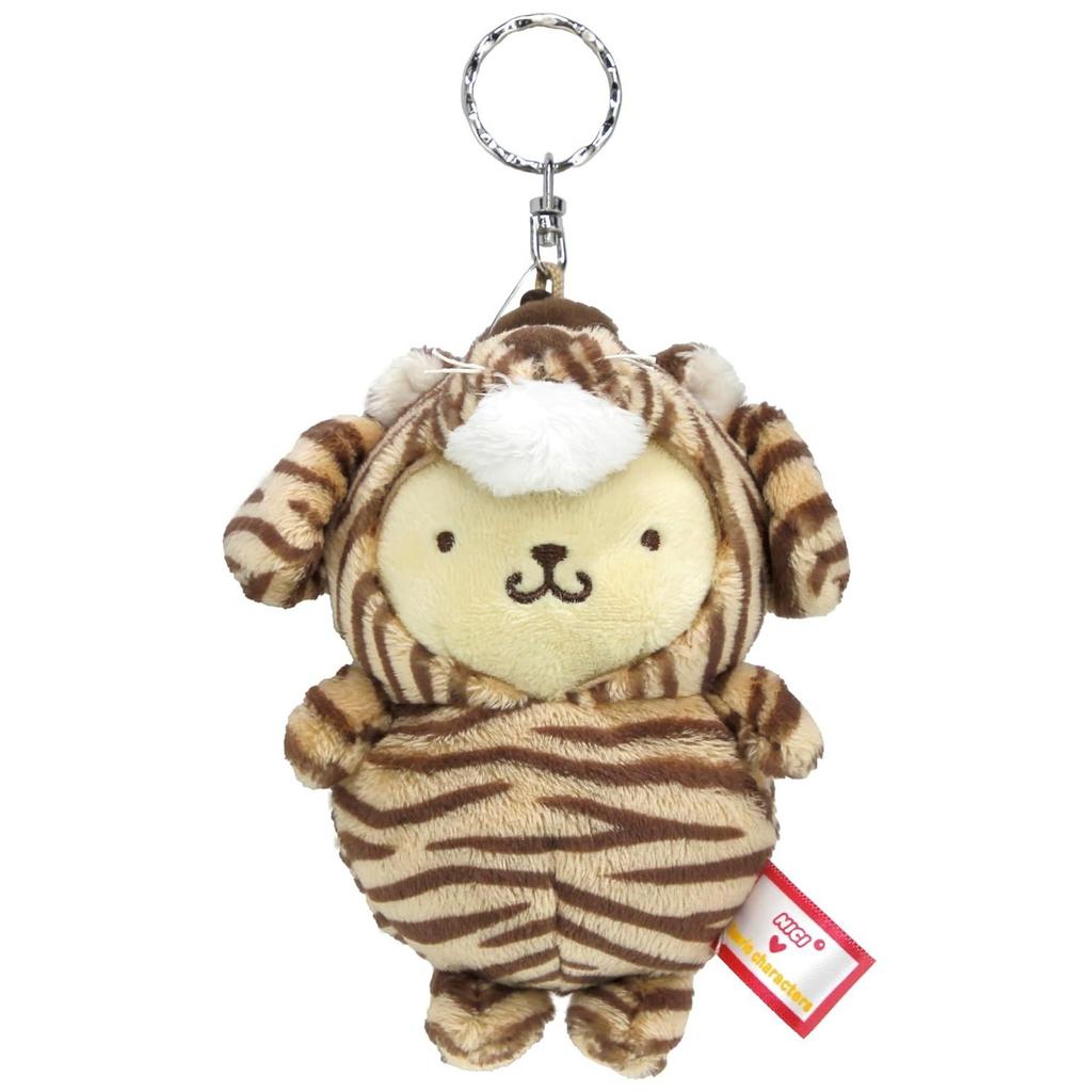 NICISanrio Characters Mascot Key Ring PompompurinTiger