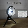 Camping Fans for Tents 10400mAh USB Rechargeable Battery Operated Fans with LED Lantern Folding Tripod Cordless Portable Fan
