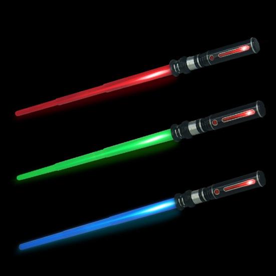 Glowing Stick Stretchable Cool Lights Sound Effect Boys Girls Glowing Lightsaber Super Hero Role Play Prop for Gift
