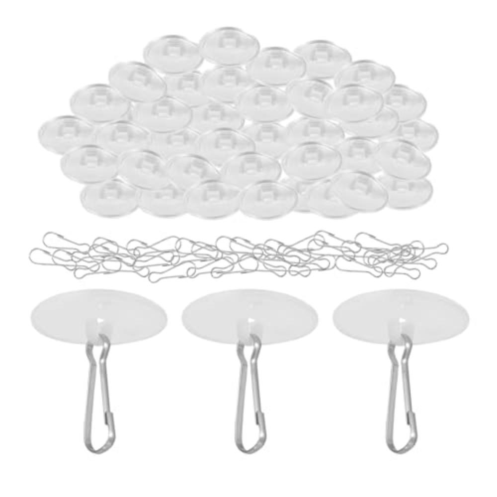 100pcs Self Adhesive Wall Hooks Christmas Hanging Ornaments Suction Cup  for Wedding