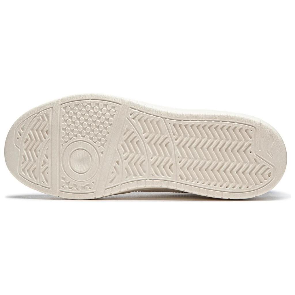 Li Ning Su Su Versatile Casual Comfortable Thick Sole Height Increasing White Sneakers Non-Slip Wear-Resistant Low-Top Skate Shoes AGCU112-2