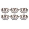 6 Piece Dipping Sauce Cups Set Bowl Portable Condiment Container for Kitchen Restaurant