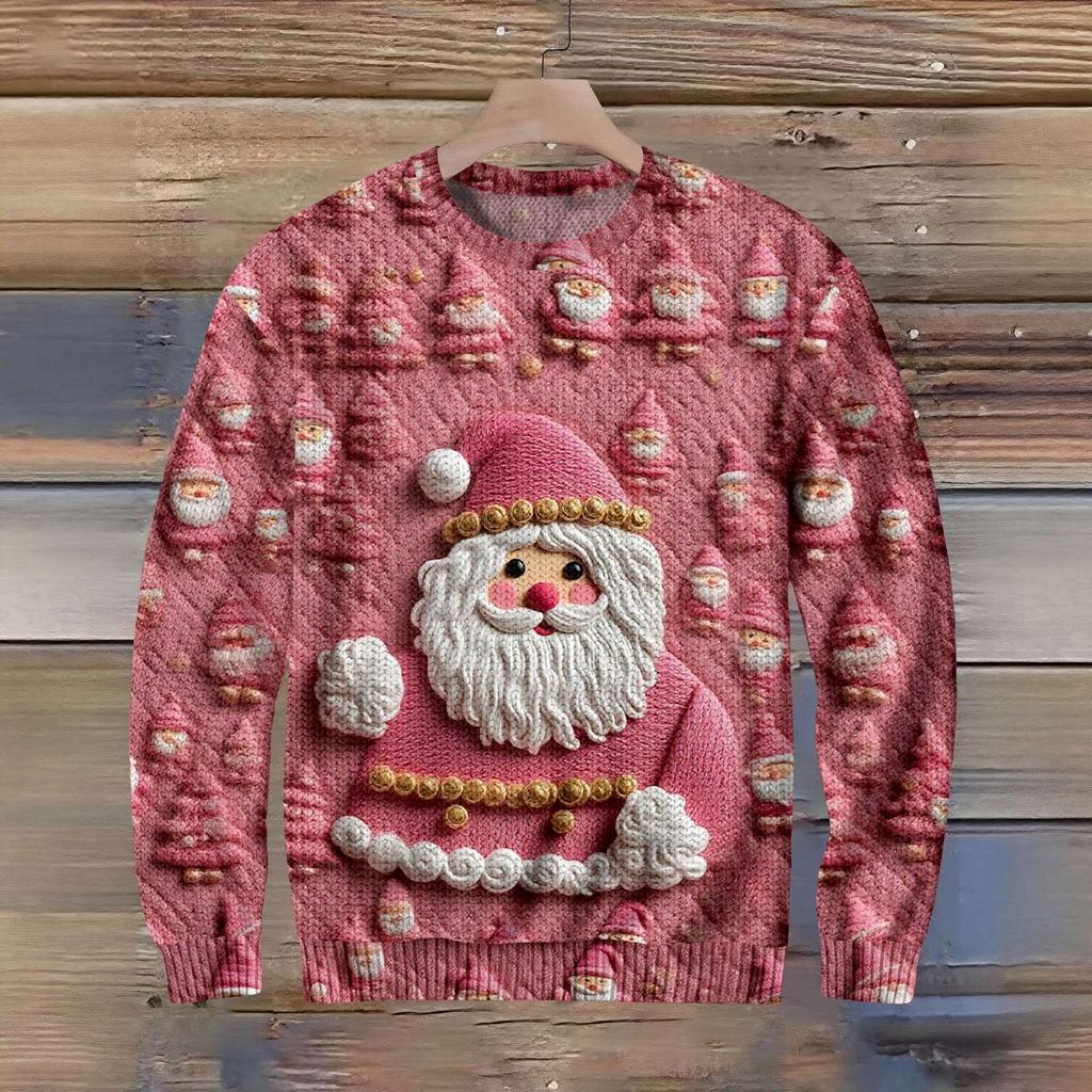 Lustiger Weihnachtspullover für Männer und Frauen, Feiertagspullover 2025, Neuartiges Rundhals-Sweatshirt, Festliches Geschenk