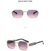 Women's Sunglasses, Metal Polygonal Sunglasses, Men's and Women's Fashion Sunglasses