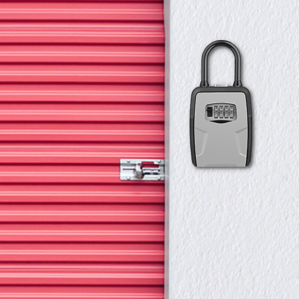 Passwords Code 4 Digit Combination Key Box Wall Mounted Key Lock Safe Box Key Safe Box  Garage