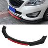 Front Bumper Lip Spoiler Splitter Kit   Aerodynamic Accessory for Car Modification(Glossy Black Red )