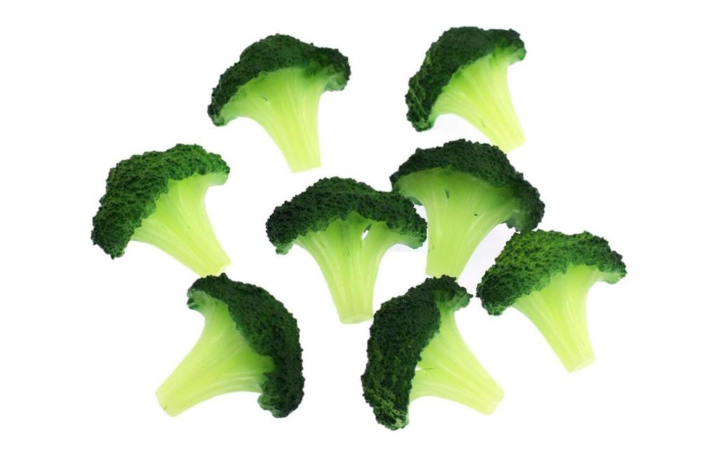 Speed Mao Realistic Broccoli Food Set of 8 Samples,