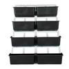 Vertical Wall Planter PP ABS Wall Mounted Hanging Raised Flower Beds for Balcony Patio Fence Porch