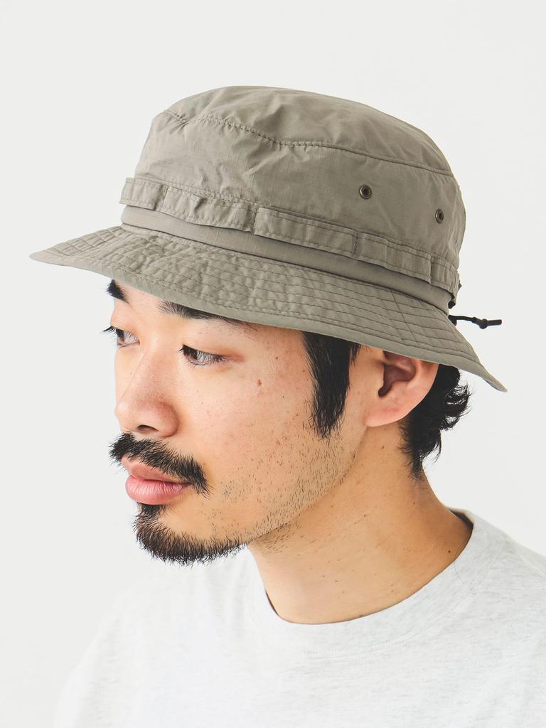 Beams Plus Men's Cordura Nylon Ripstop Jungle Hat, Gray Free, 38410200017