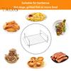 Air Fryer Rack Stainless Steel Dehydrator Grill Enhanced Airflow Design Air Fryer Rack Food-Grade Versatile Cooking Companion for Chicken Wings