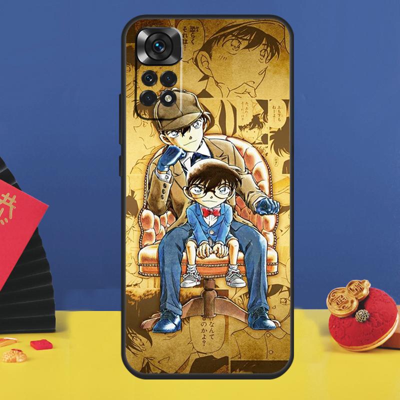Detective Conan Case For Xiaomi Redmi Note 11 10 12 8 9 Pro 8T 9S 10S 11S Redmi 10 10A 10C 9 12C 9C Cover