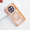 For Honor Magic V6 Case Magnetic Matte Transparent With Camera Protection Cover Equipped With Central Hinge Protection Shell
