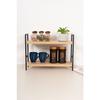 Mudesa Metal Table Serving Rack 2 Shelves Decorative Kitchen Bathroom Organizer