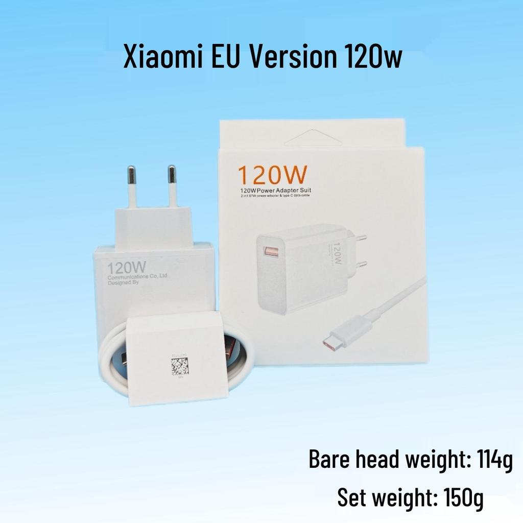 Xiaomi 67W/120W EU Charger Set for Redmi Phones - USB Fast Charging Adapter