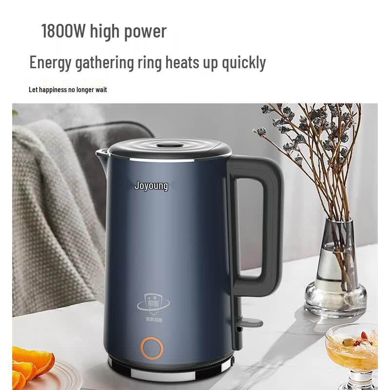 Joyoung 1.5L Double-Layer Stainless Steel Electric Kettle CN plug (adapter included)