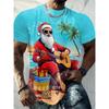 Christmas T-Shirt Funny 3d Santa Claus Print Tops Tees Mens T-Shirt Holiday Casual Harajuku Colorful Men's Clothing