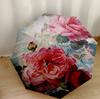 Florale Wandkunst-Komposition Automatischer Regenschirm Stabiler 8-Speichen-Schaft Leicht für den Außenbereich Tägliche Nutzung Mode-Liebhaber Hochzeitsfeier Geschenk