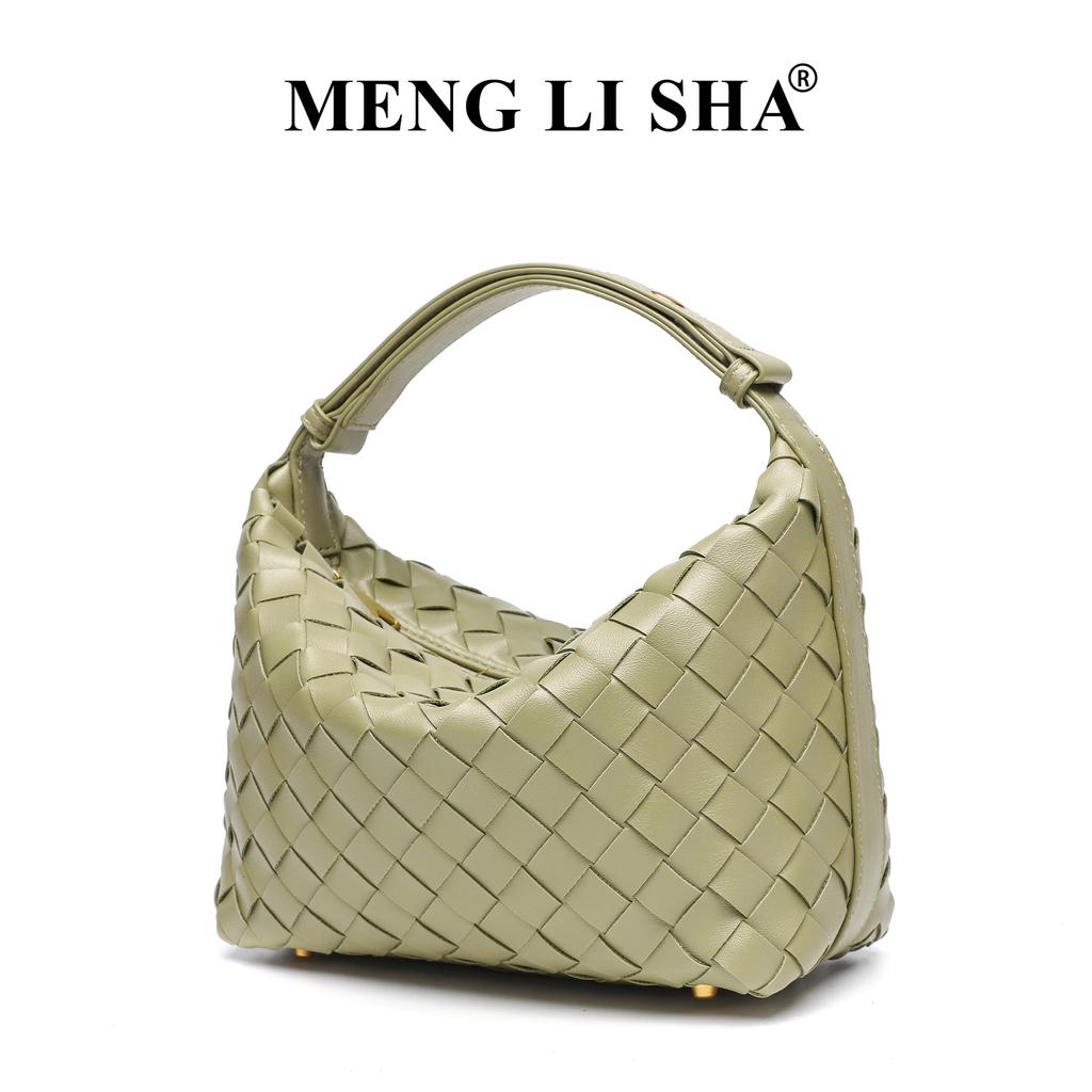 French Retro High-end Handmade Woven Bag, New Versatile Hand-held Lunch Box Bag, Fashionable and Simple One Shoulder Armpit Bag