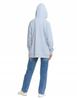 Women's Sweatshirt with Hood Cotton Fashionable Oversize Soft MORAJ S BLUE