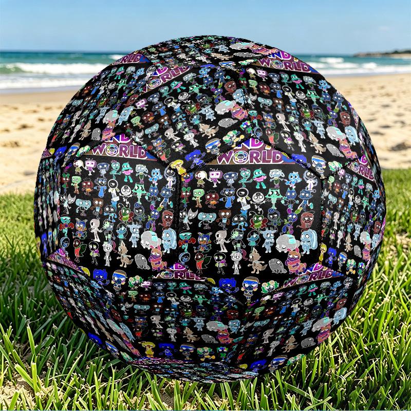 Dandy's World Print Size 5 Soccer Ball, PU Wear Resistant Football for Match Training and Daily Practice, Birthday Gift for Soccer Fans