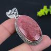 Rhodonite Gemstone Handmade 925 Sterling Silver Gift Jewelry Pendant 2.29" k5d84