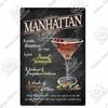 Putuo Decor Cocktail Vintage Metal Sign Tin Sign Decorative Plaque Wall Decor Bar Pub Man Cave Living Room Decoration