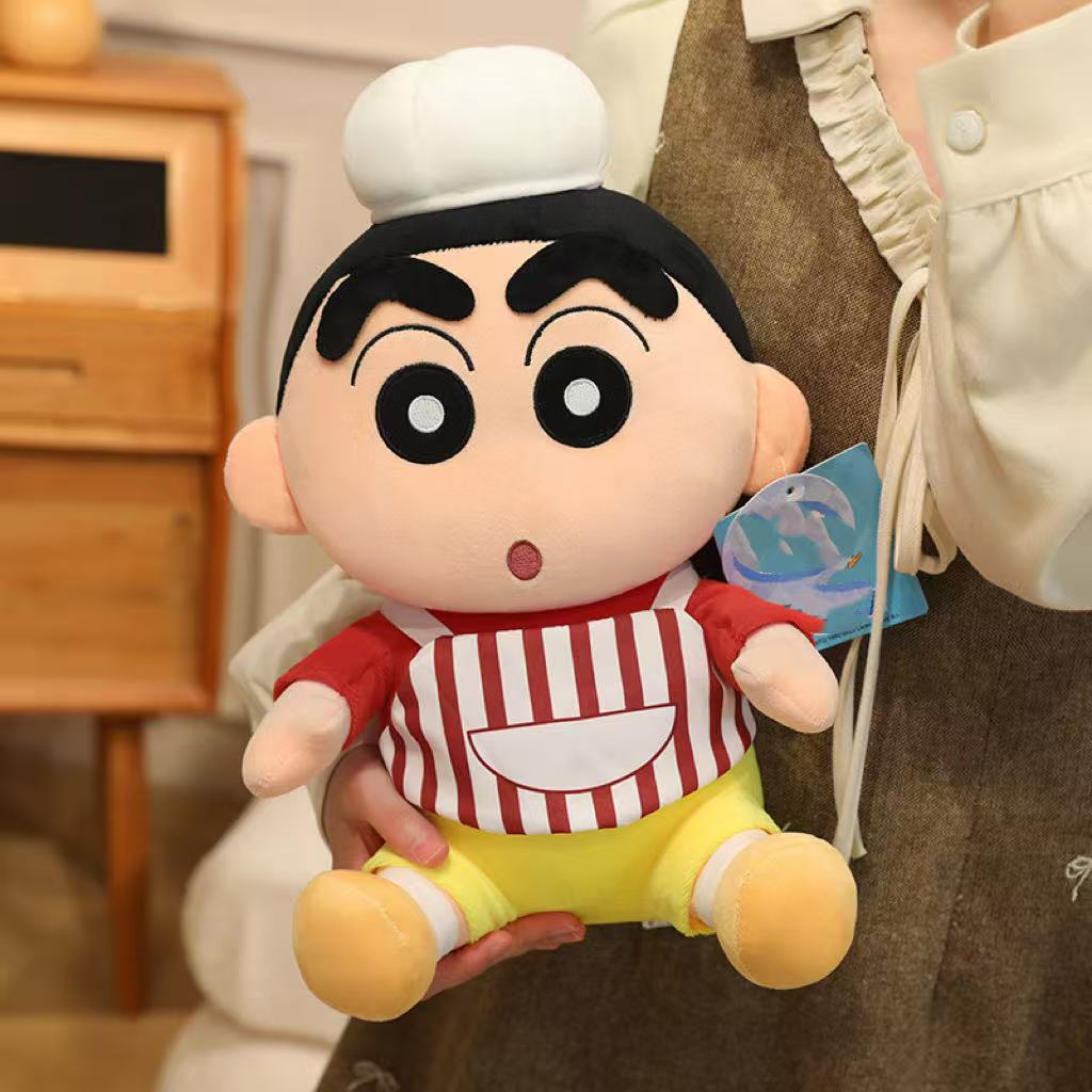 Latest Crayon Shin Chan Doll Kawaii Stuffed Plush Toy Handmade Doll Cartoon Anime Cute Pillow Children's Birthday Gift Doll