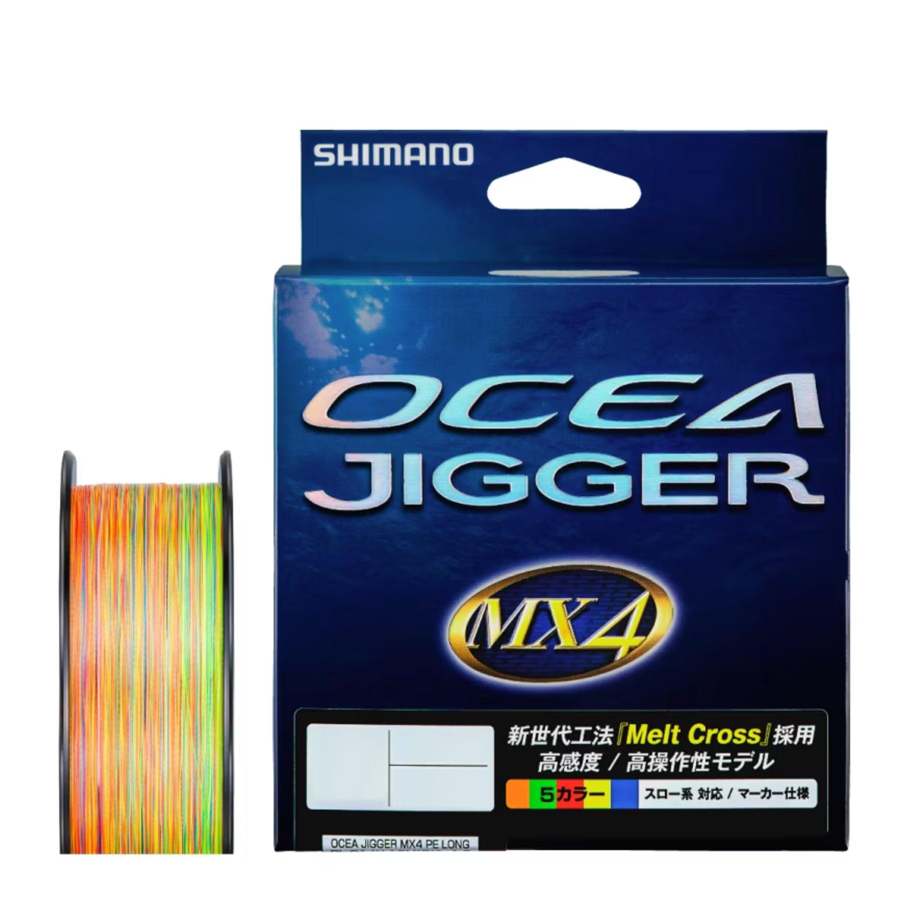 Shimano Ocea Jigger MX4 PE 300m Multicolor PE Line PL-O74P #4 (65lb)