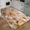 Tappetino da Pavimento con Motivo di Stelle Marine e Conchiglie da Spiaggia, Tappetino da Bagno Assorbente, Tappetino Assorbente Antiscivolo per Vasca da Bagno, Tappetino per Doccia