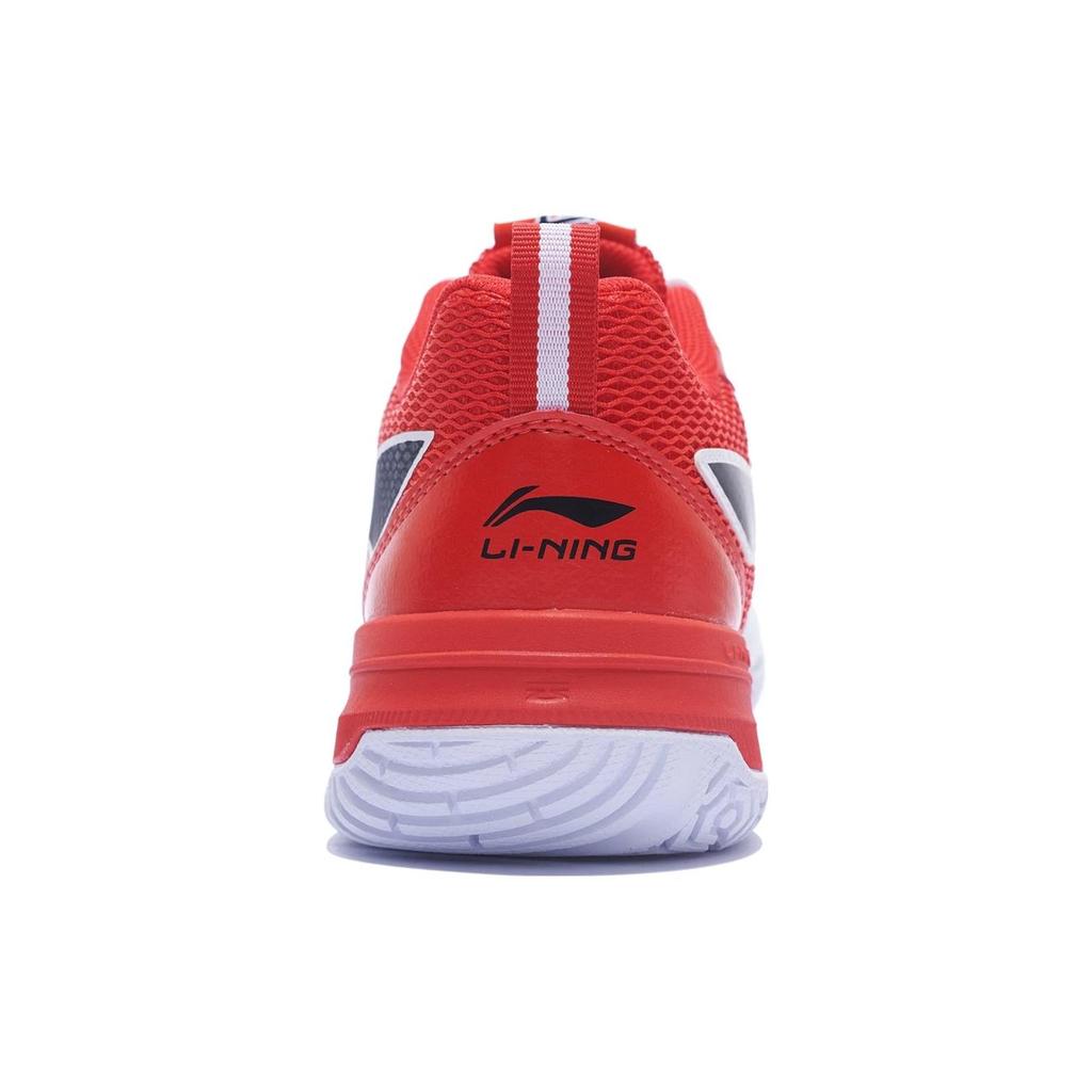 New LiNing Blade LITE Blade Lite Cushioning Anti Slip And Wear Resistant Rebound Low Top Badminton Shoes Unisex White Red AYZT005-4