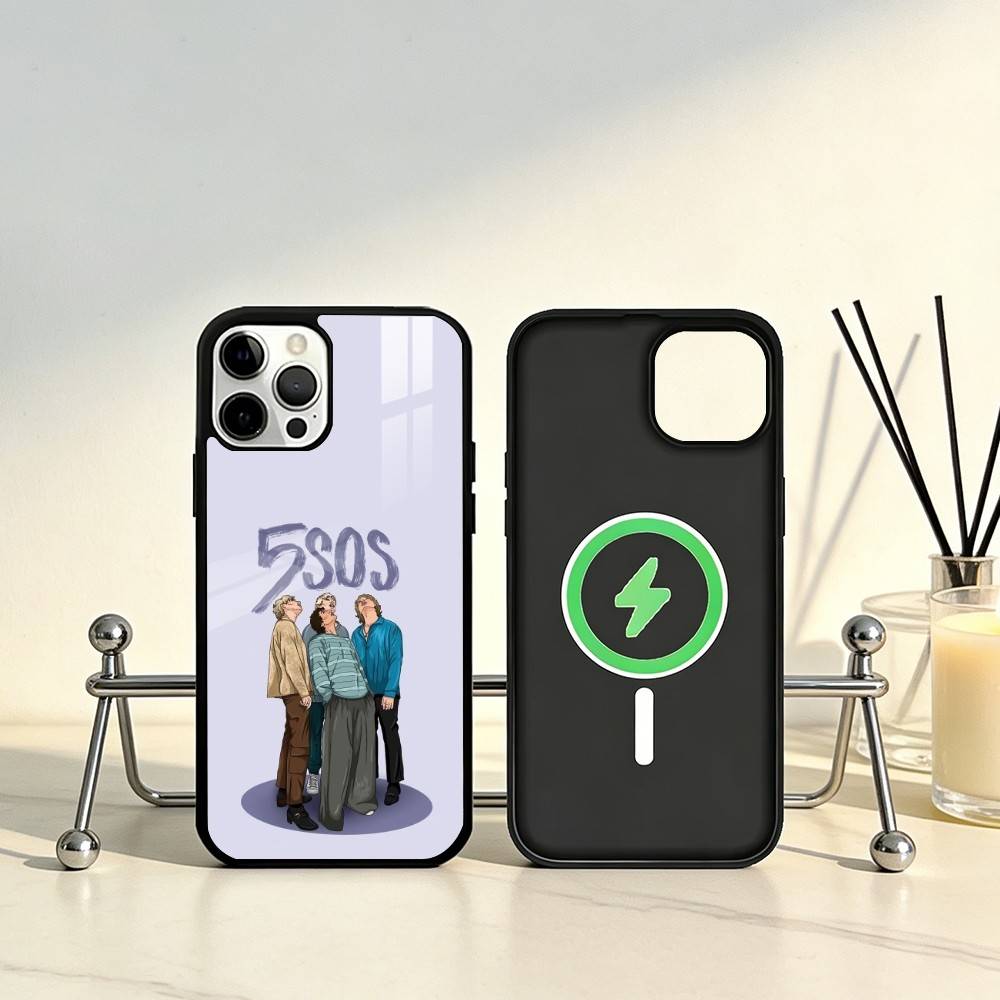 5 S-Sekunden von S-Sommern 5SOS Handyhülle Für iPhone17,16,15,14,13,12,11 Plus,Pro Max Magnetisch Für Magsafe Kabelloses Laden