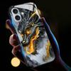 For iPhone 16 Case Call Flash Series Pattern Printing Tempered Glass+TPU Combo Phone Case