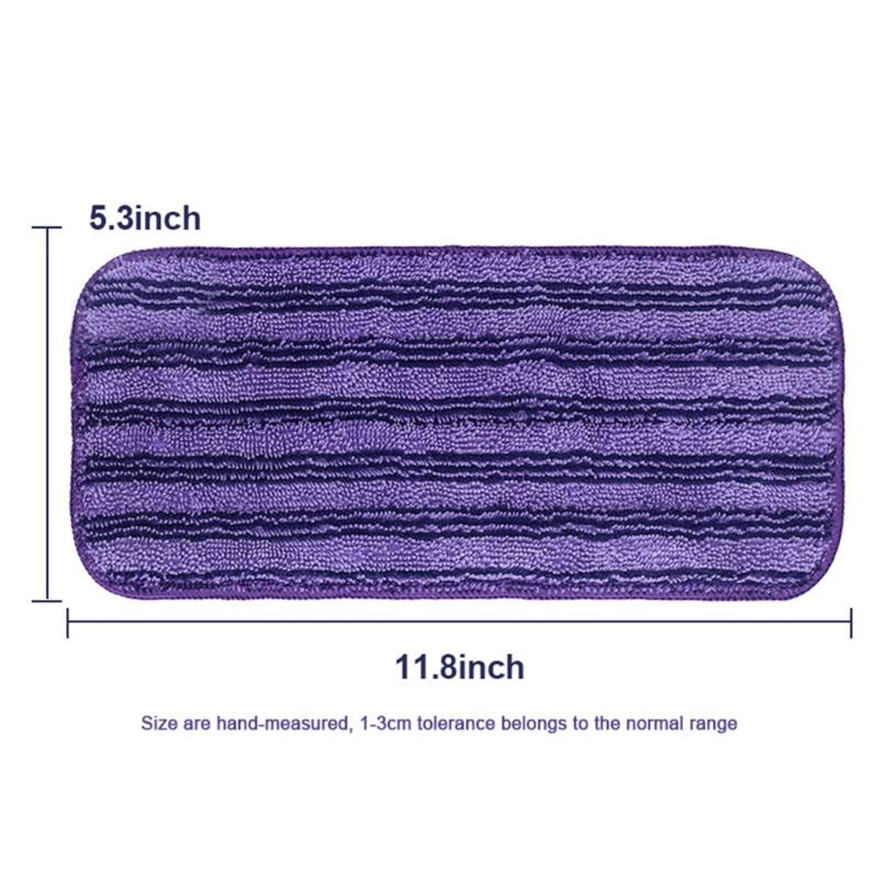 6Pieces Reusable Wet Jet Pads for SwifferWet Jet Mop Microfiber Mop Refill for Wet Mopping Cloths Washable Mop Pads