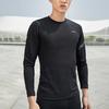 Li Ning Mesh Tight Training Fitness Wear Men tops Standard-Black AUDQ069-1