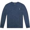 Polo SS25 Small Pony Logo Embroidered Solid Color Crew Neck Long Sleeve T-Shirt Men Tops 710826193-001