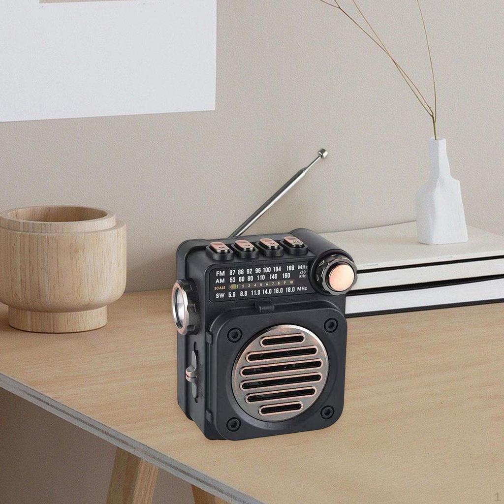 Mini Radio Music Player Small Speaker Pocket Size Portable FM for Home