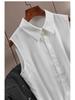 2023 Women's Solid Color Sleeveless Polo Collar Vest - Versatile Autumn/Winter Pairing with Sweater
