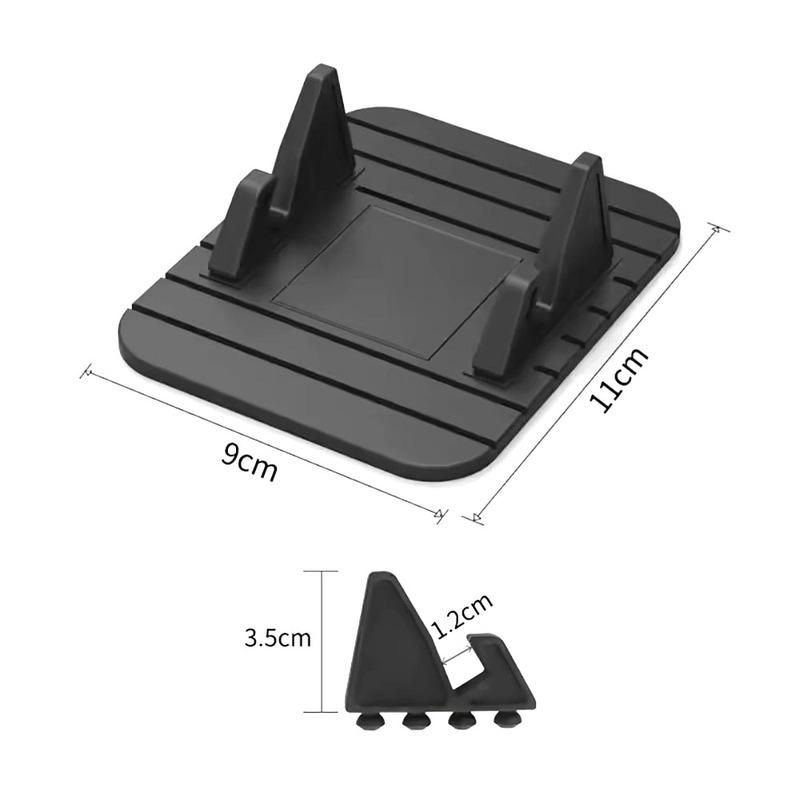 1Pc Black Non-slip Car Dashboard Phone Holder Car Dashboard Silicone Mount Car GPS Navigation Bracket For 4.0-6.5" Mobile Phones