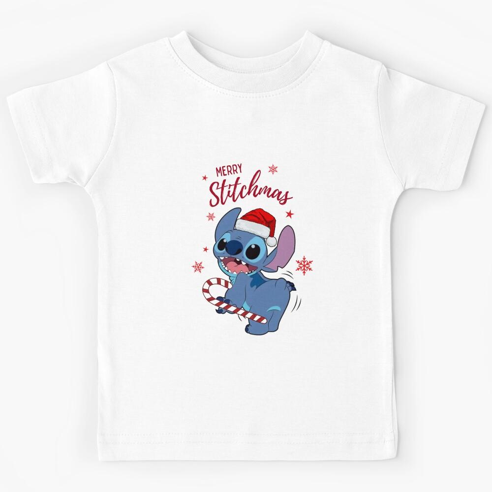 Merry Stitchmas Stitch fan art Kids T-Shirt 150