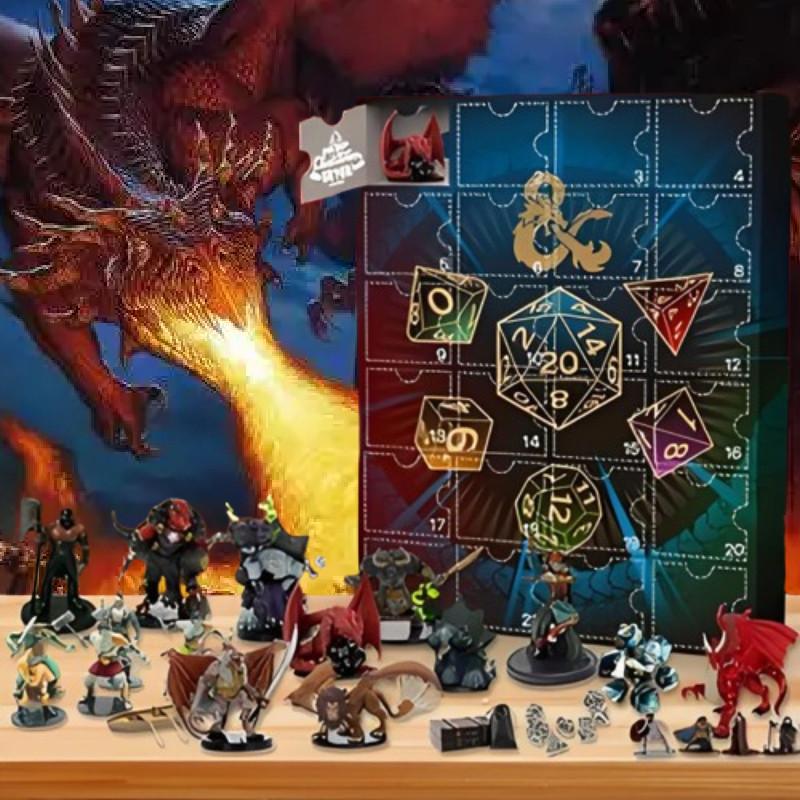 Dragons And Dungeons 24 Gifts Advent Calendar Blind Box Toy Decorative Figures