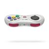 8bitdo m30 bluetooth gaming controller 6 button gamepad for ns switch windows android macos steam respberry pi  white