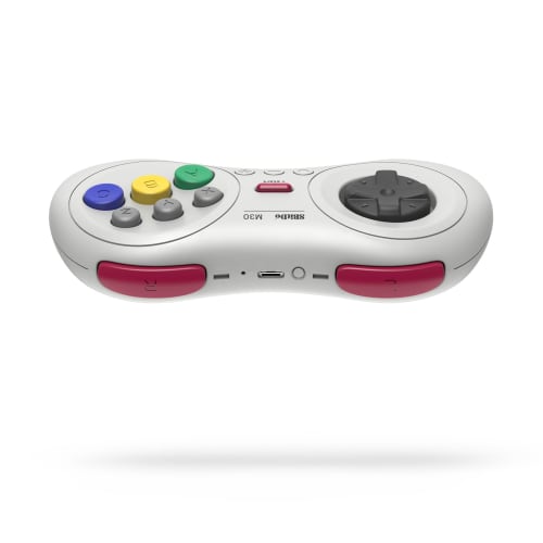 8bitdo M30 Bluetooth Gaming Controller 6 Button Gamepad for Ns Switch Windows Android Macos Steam Respberry Pi  White