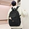 New Trendy Backpack High Value Backpack Large Capacity Solid Color Student Schoolbag Pain Bag Student Backpack