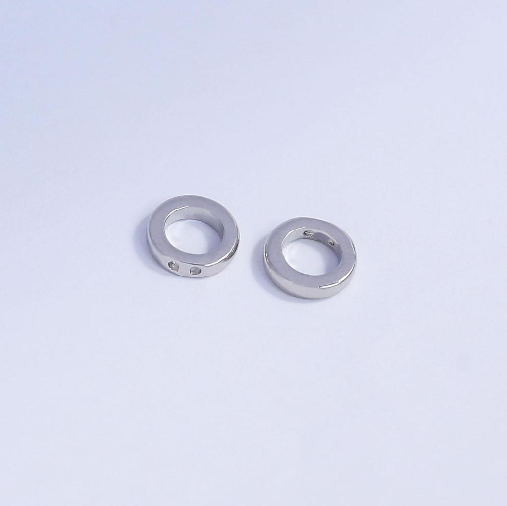 18k Gold-Filled Double-Hole Jump Ring for Jewelry Making - Wire Coil Concealer & End Connector for Bracelets & Necklaces