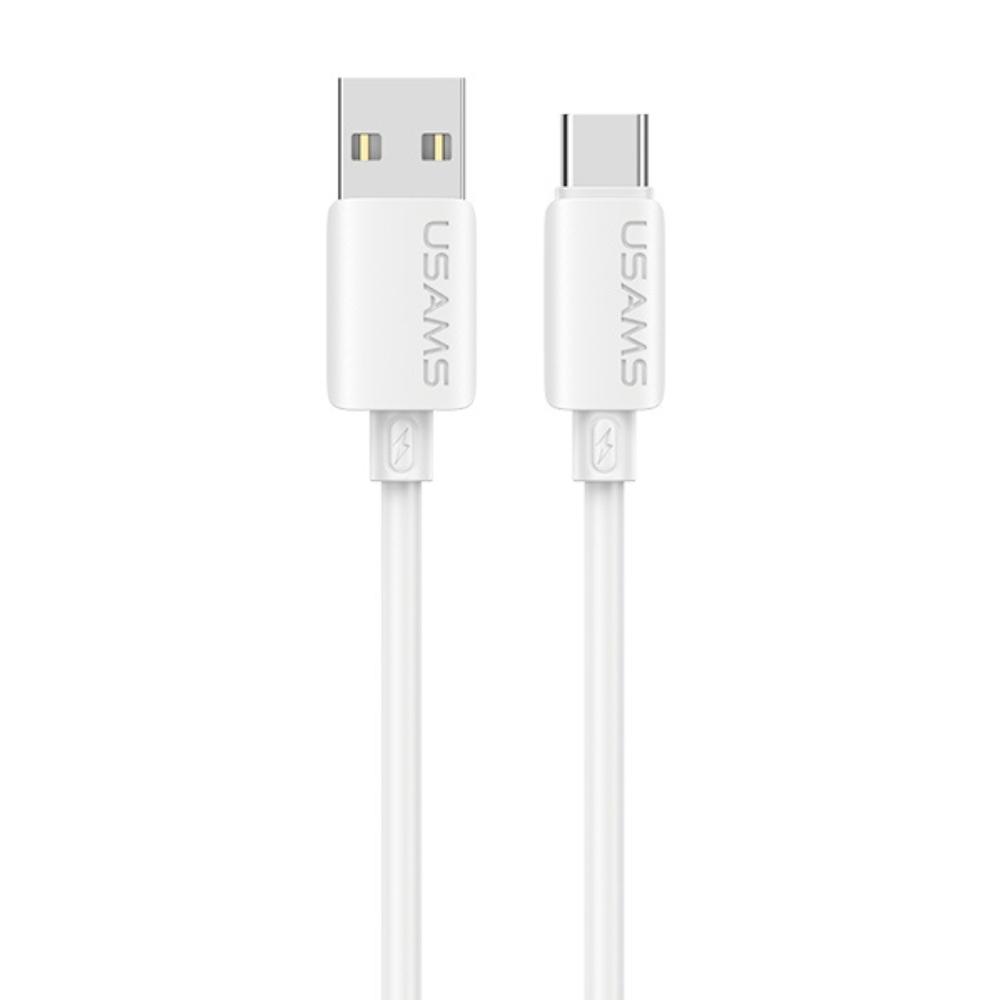USAMS U98 3A Silicone Fast Charging USB-C Cable White