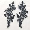 1 Paar zum Annähen & Aufbügeln Spitze Blumen Applikation Aufnäher Bestickter Stoffbesatz Aufkleber für Kleiderflicken DIY Bastelarbeiten