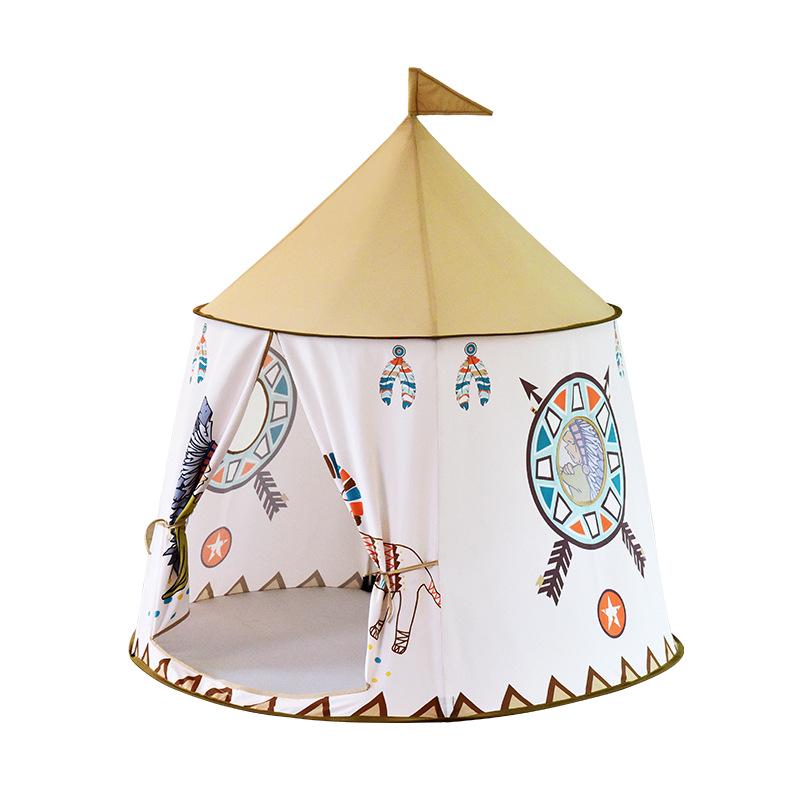 Children s Indoor Foldable Cartoon Yurt Tent for Sleeping and Play Children s Size