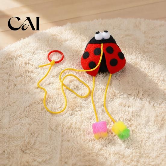Engaging Indoor Pet Toys for Exercise Bungee Plush Cat Toy, Pull String Bouncy Dangler Interactive Kitten Lightweight Cats To Carry